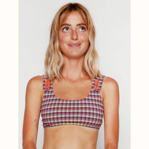 Seea Georgia Buttoned Bikini Top S (Fits XS) - Picture 2 of 11